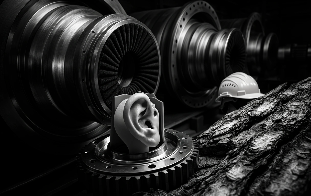 Turbine industriali e protezione uditiva